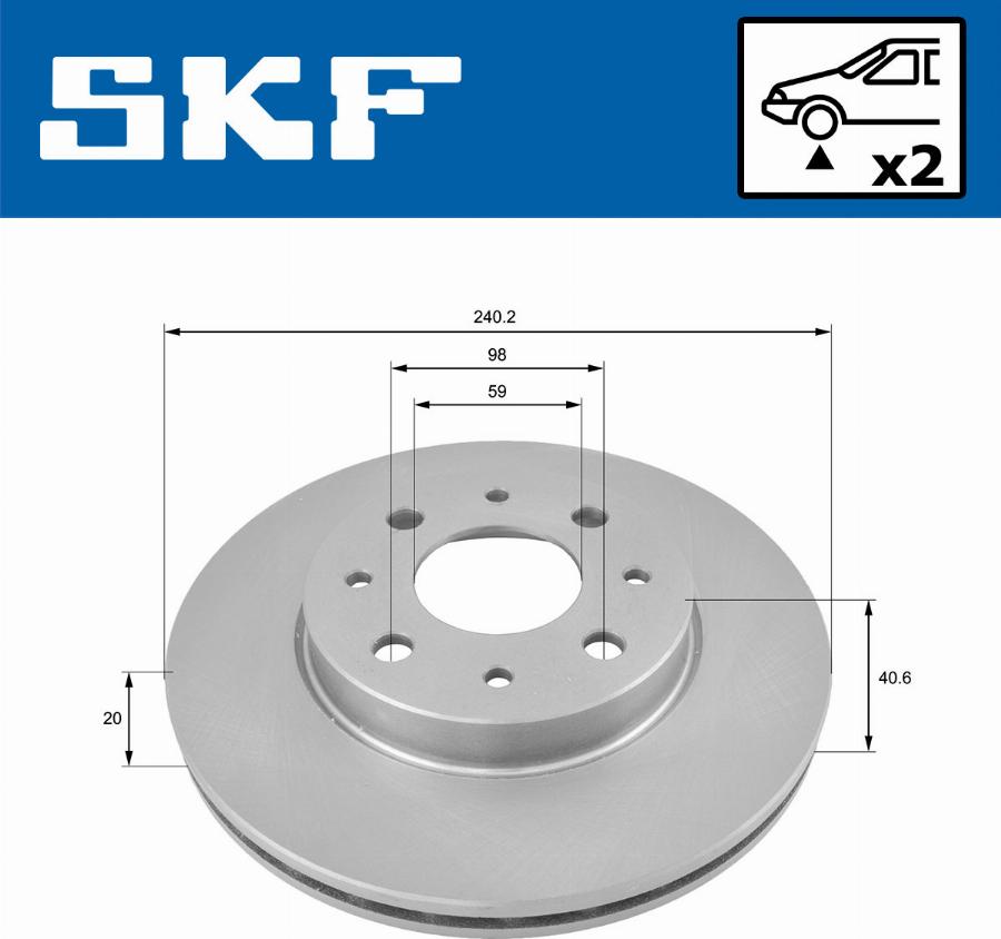 SKF VKBD 80175 V2 - Disque de frein cwaw.fr