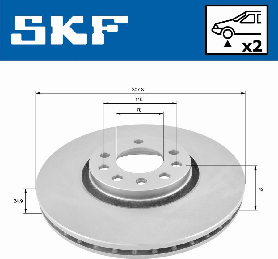 SKF VKBD 80170 V2 - Disque de frein cwaw.fr