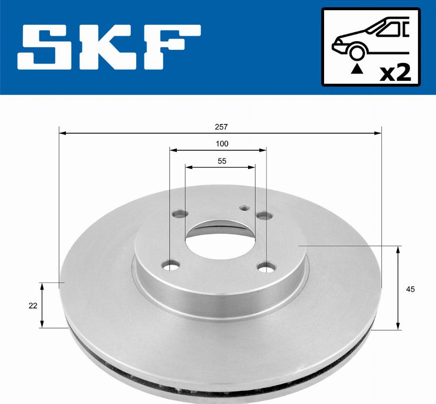 SKF VKBD 80810 V2 - Disque de frein cwaw.fr