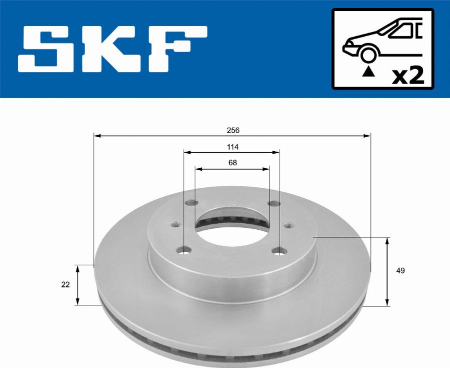 SKF VKBD 80828 V2 - Disque de frein cwaw.fr