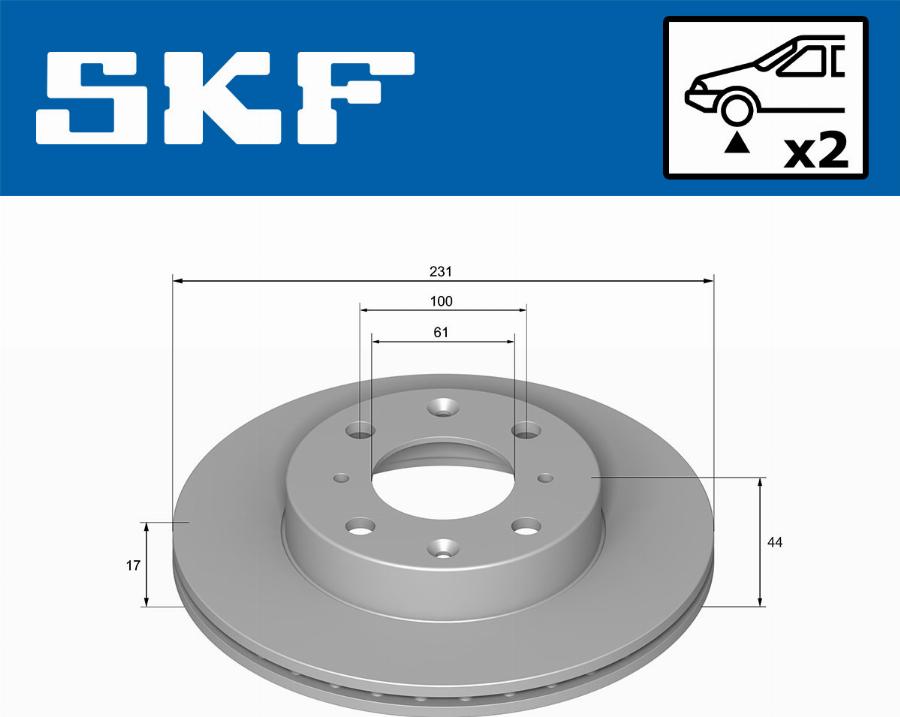 SKF VKBD 80878 V2 - Disque de frein cwaw.fr