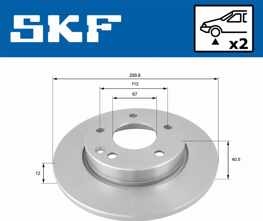 SKF VKBD 80396 S2 - Disque de frein cwaw.fr