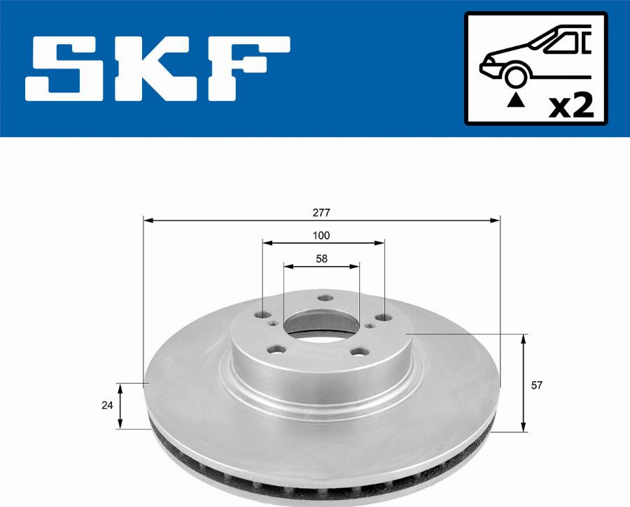 SKF VKBD 80341 V2 - Disque de frein cwaw.fr