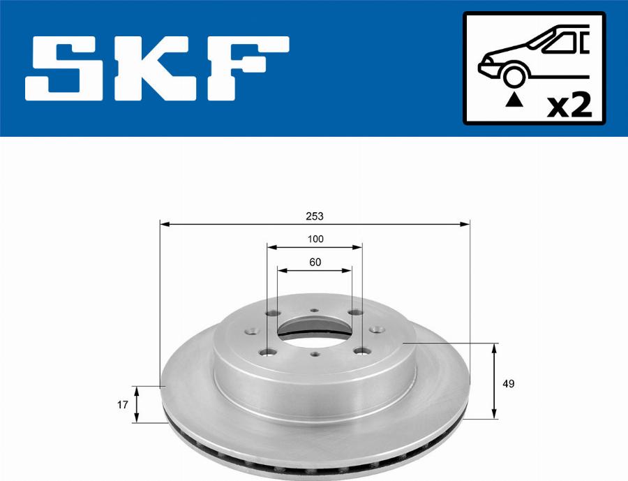 SKF VKBD 80347 V2 - Disque de frein cwaw.fr