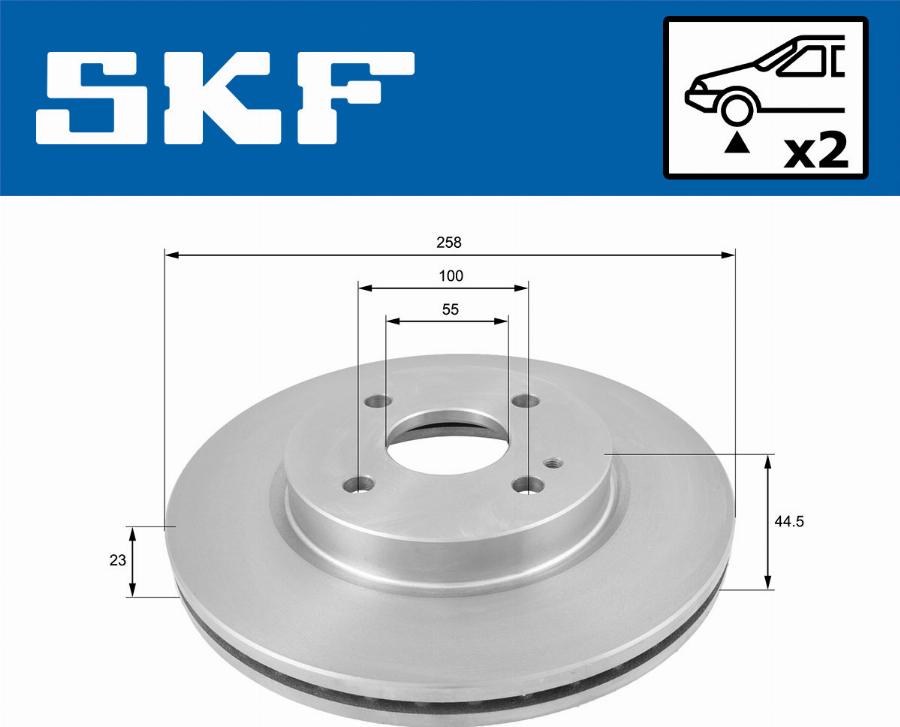 SKF VKBD 80351 V2 - Disque de frein cwaw.fr