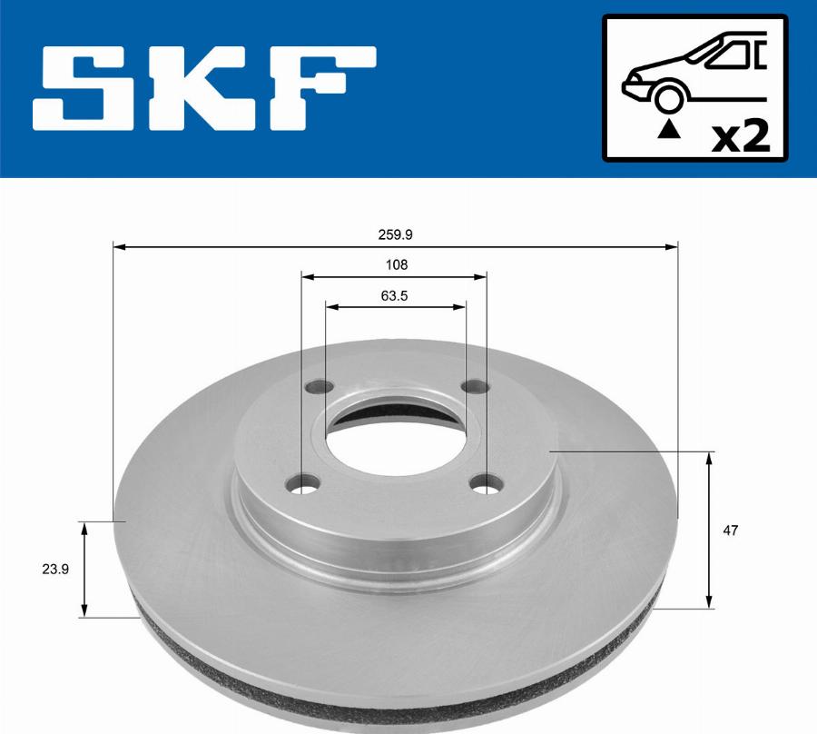 SKF VKBD 80365 V2 - Disque de frein cwaw.fr