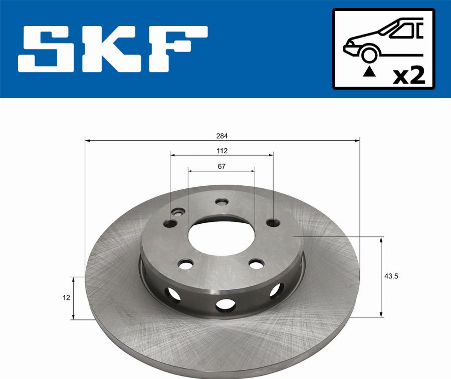 SKF VKBD 80366 S2 - Disque de frein cwaw.fr