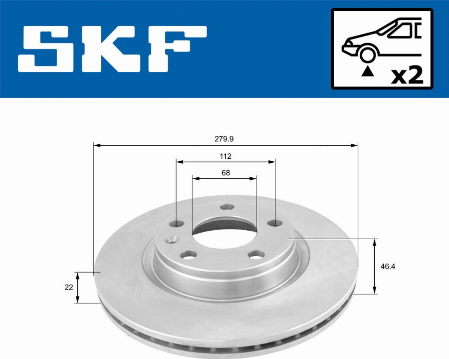 SKF VKBD 80319 V2 - Disque de frein cwaw.fr