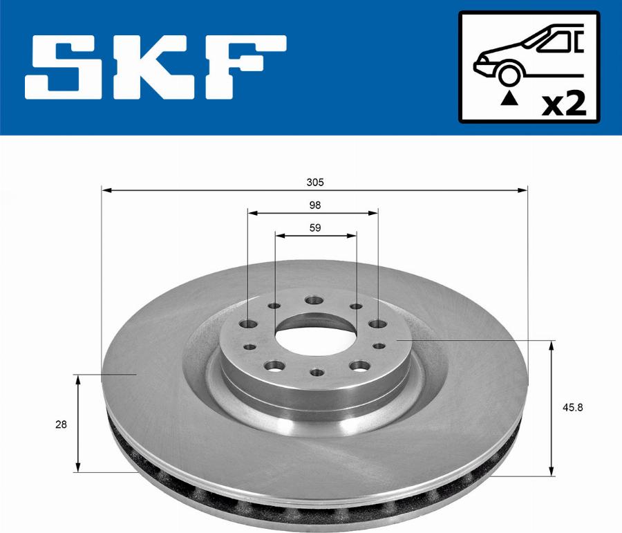 SKF VKBD 80317 V2 - Disque de frein cwaw.fr