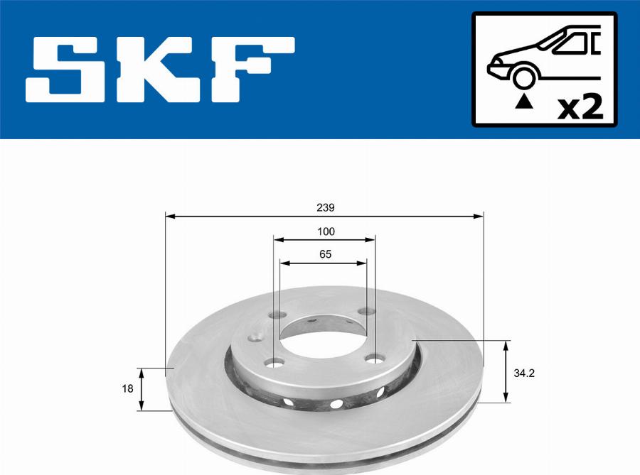 SKF VKBD 80331 V2 - Disque de frein cwaw.fr