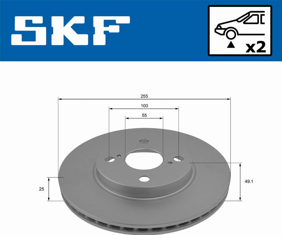 SKF VKBD 80333 V2 - Disque de frein cwaw.fr