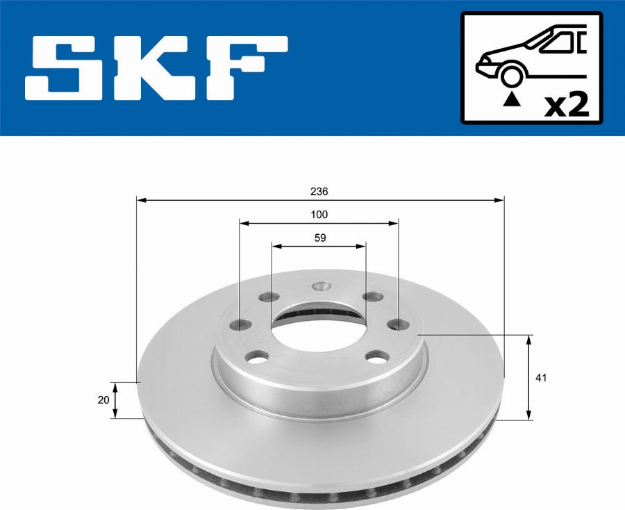 SKF VKBD 80250 V2 - Disque de frein cwaw.fr