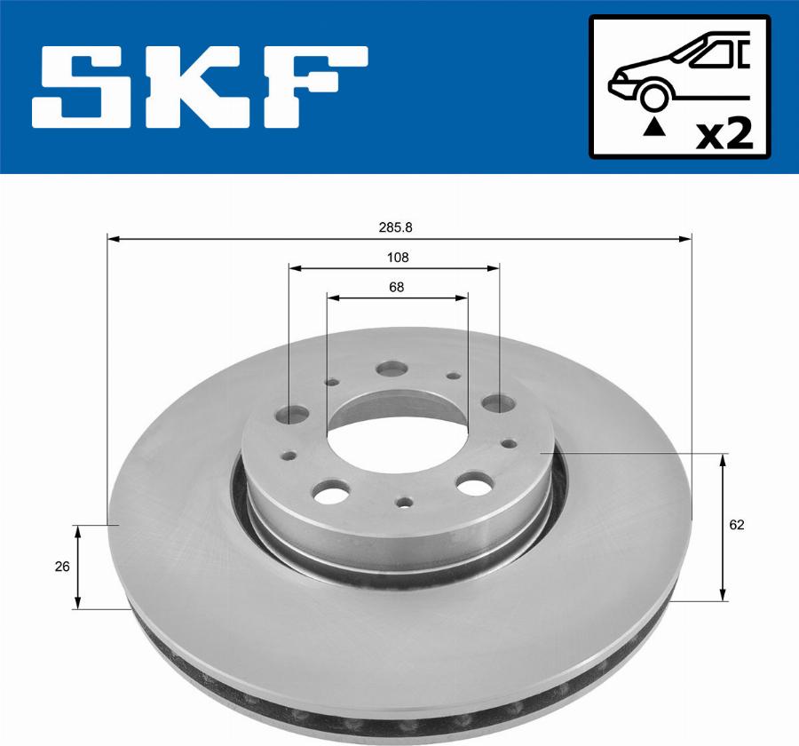 SKF VKBD 80261 V2 - Disque de frein cwaw.fr