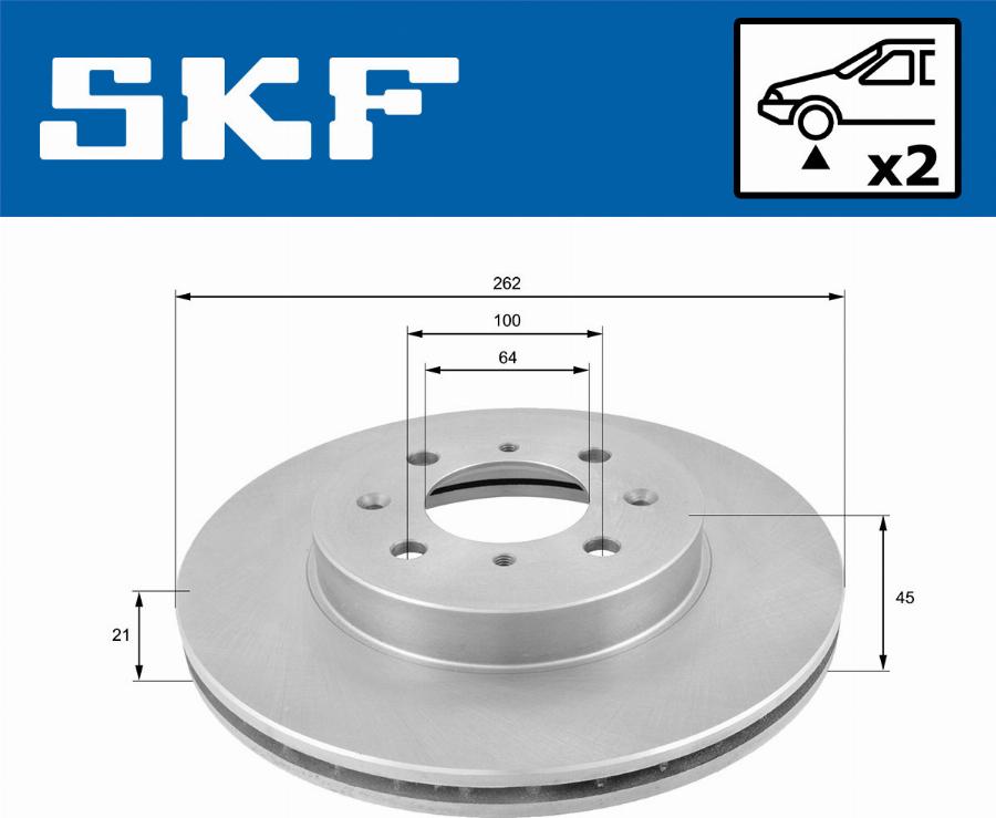 SKF VKBD 80215 V2 - Disque de frein cwaw.fr