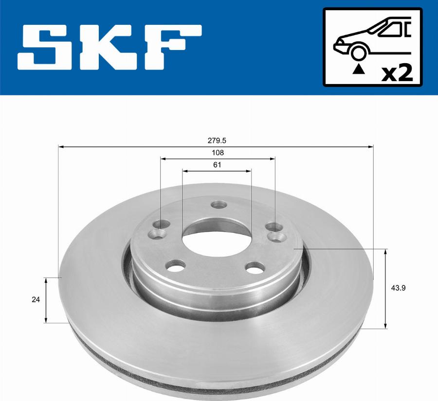 SKF VKBD 80210 V2 - Disque de frein cwaw.fr