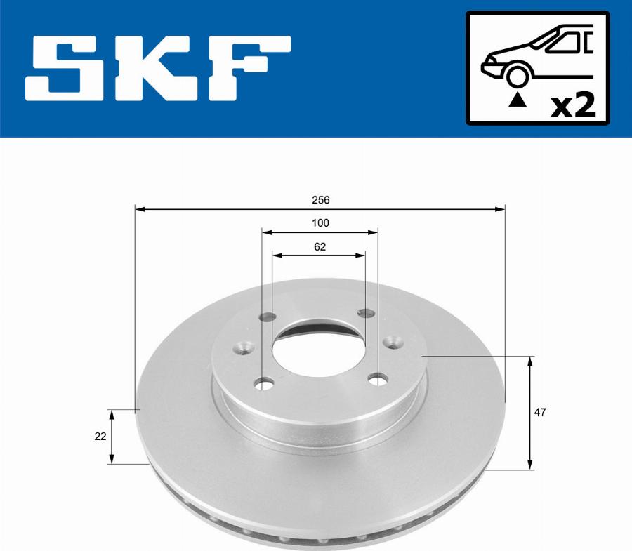 SKF VKBD 80212 V2 - Disque de frein cwaw.fr