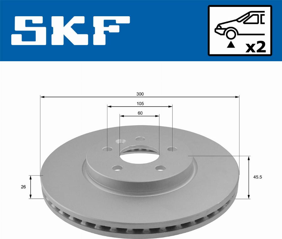 SKF VKBD 80221 V2 - Disque de frein cwaw.fr