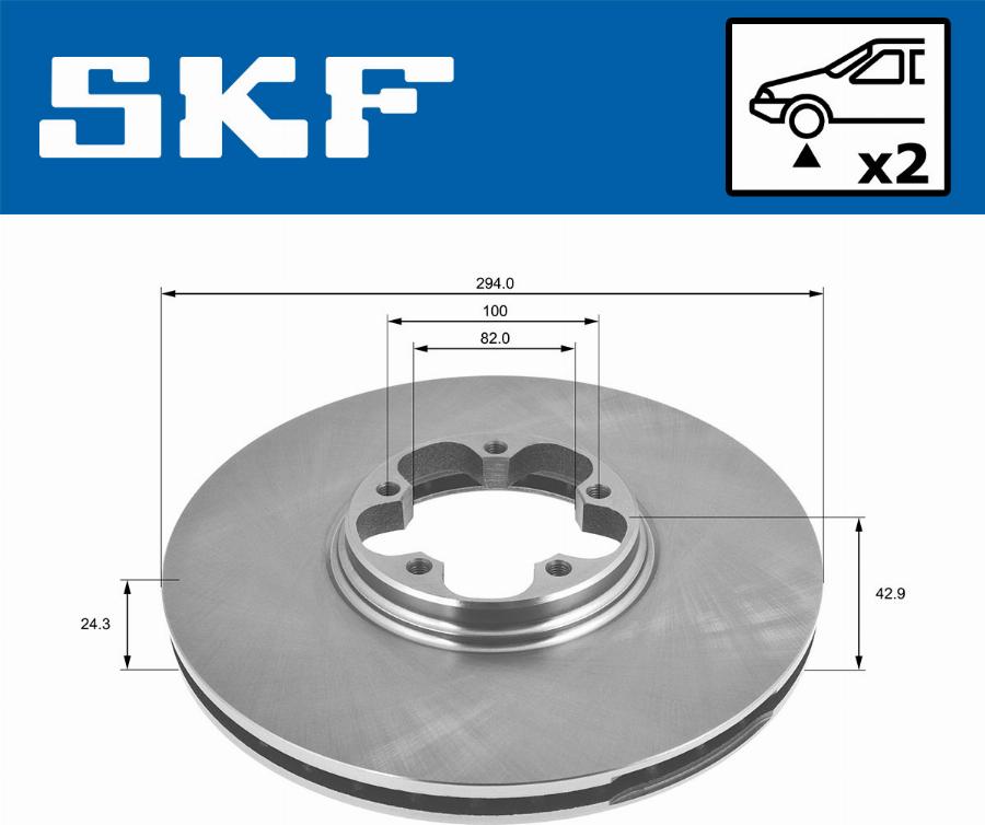 SKF VKBD 80279 V2 - Disque de frein cwaw.fr