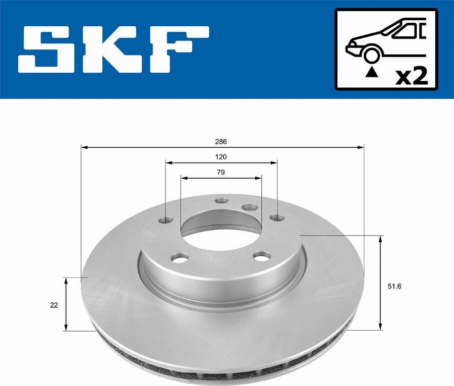 SKF VKBD 80276 V2 - Disque de frein cwaw.fr