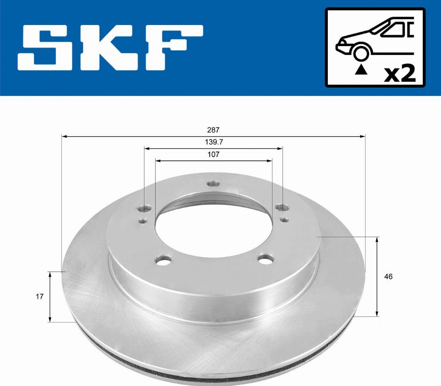 SKF VKBD 80707 V2 - Disque de frein cwaw.fr