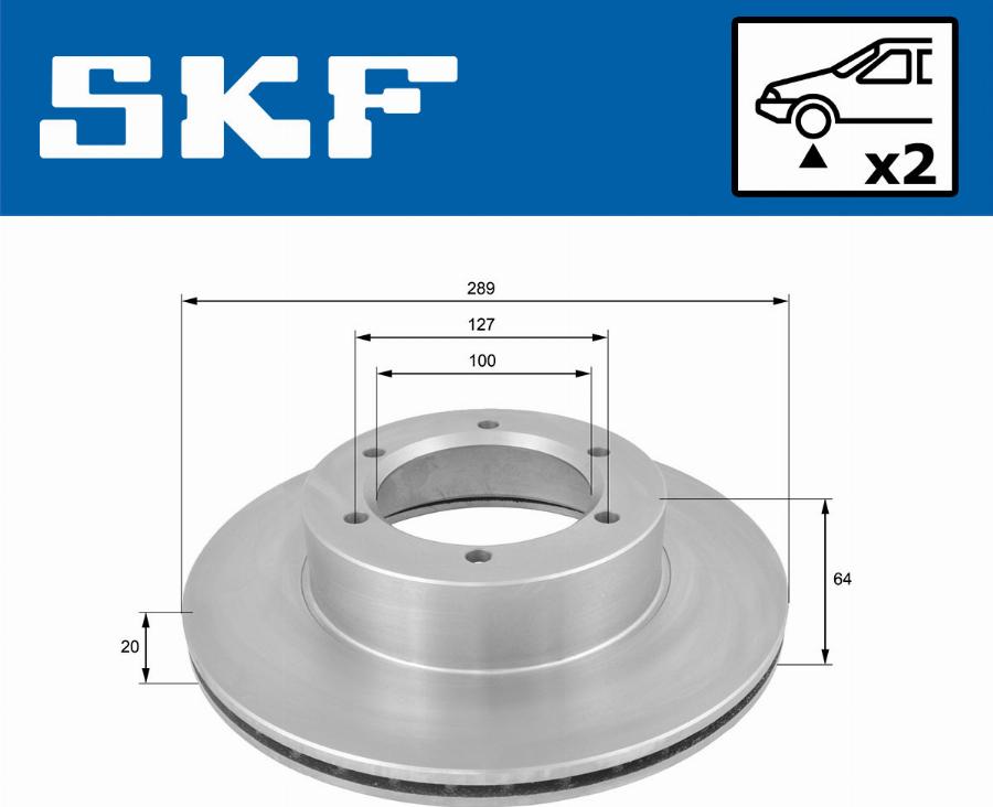 SKF VKBD 80718 V2 - Disque de frein cwaw.fr