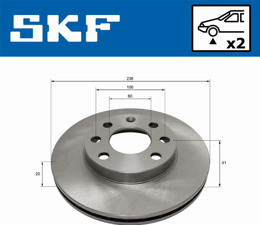 SKF VKBD 80717 V2 - Disque de frein cwaw.fr