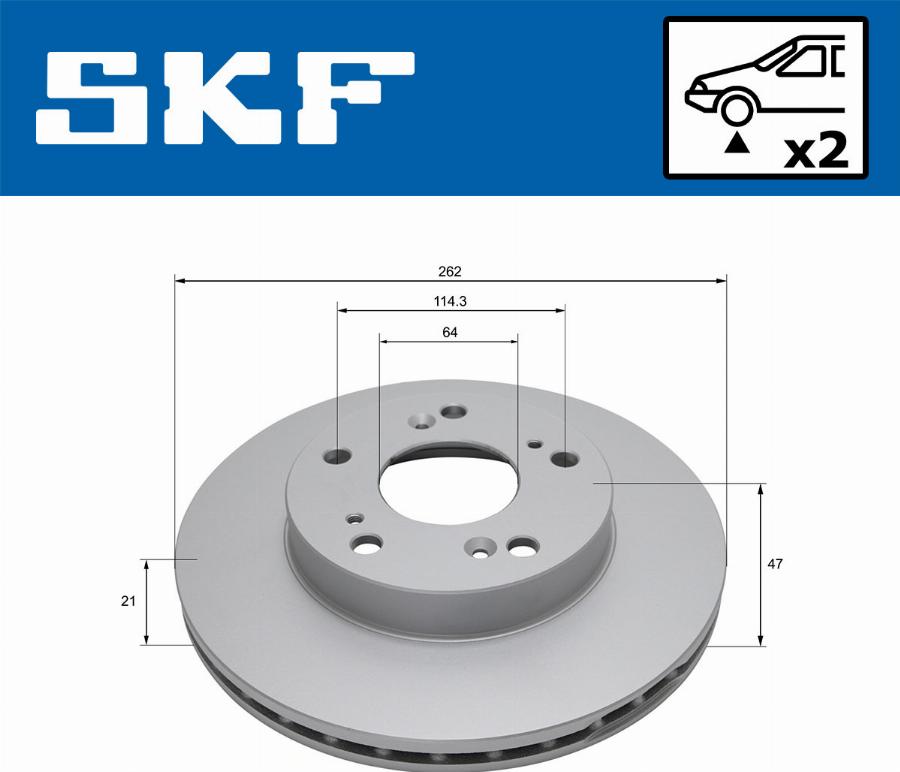 SKF VKBD 80732 V2 - Disque de frein cwaw.fr