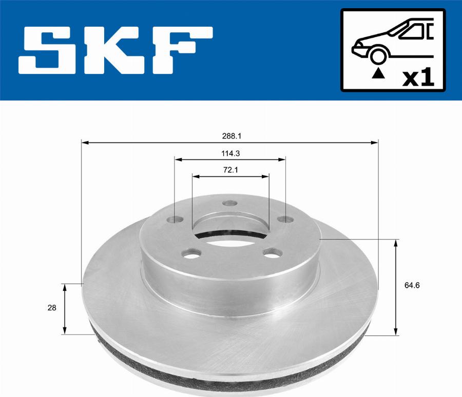 SKF VKBD 80737 V1 - Disque de frein cwaw.fr