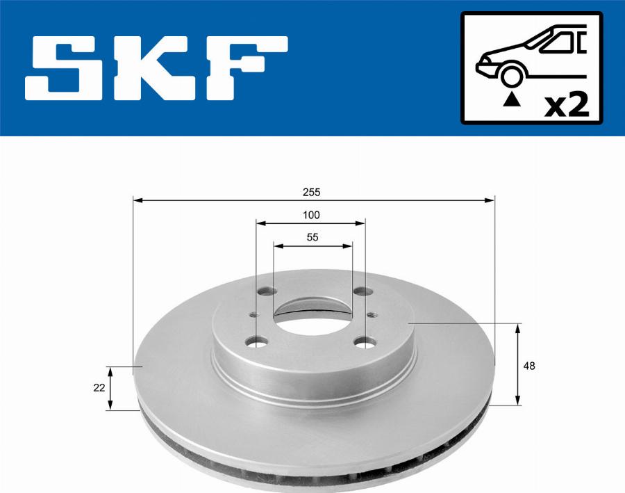 SKF VKBD 80771 V2 - Disque de frein cwaw.fr