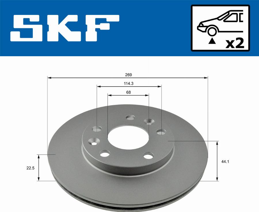 SKF VKBD 81052 V2 - Disque de frein cwaw.fr