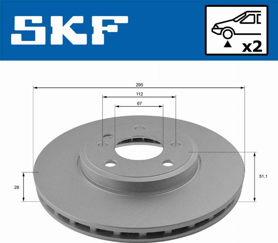 SKF VKBD 81070 V2 - Disque de frein cwaw.fr