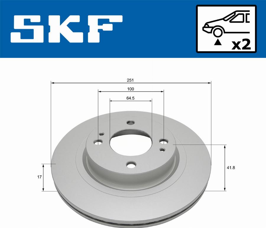 SKF VKBD 81167 V2 - Disque de frein cwaw.fr