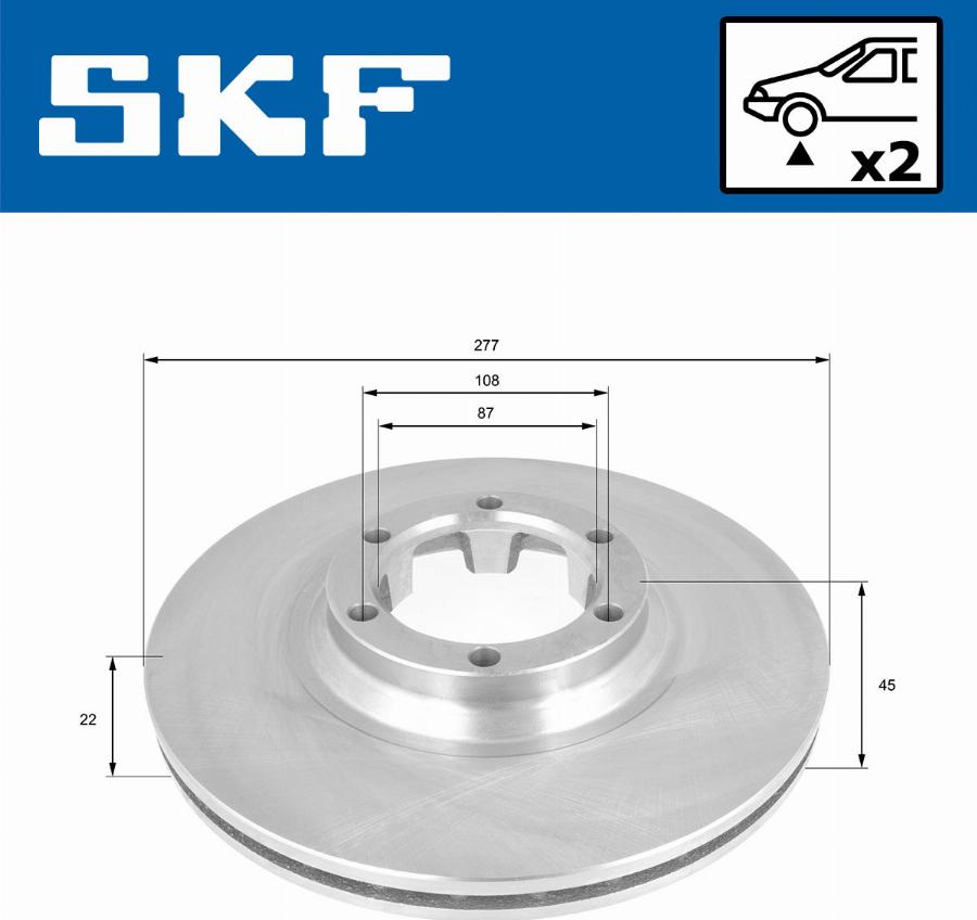 SKF VKBD 81126 V2 - Disque de frein cwaw.fr