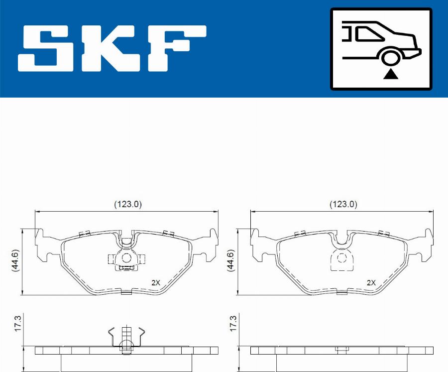 SKF VKBP 90965 - Kit de plaquettes de frein, frein à disque cwaw.fr