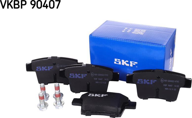 SKF VKBP 90407 - Kit de plaquettes de frein, frein à disque cwaw.fr