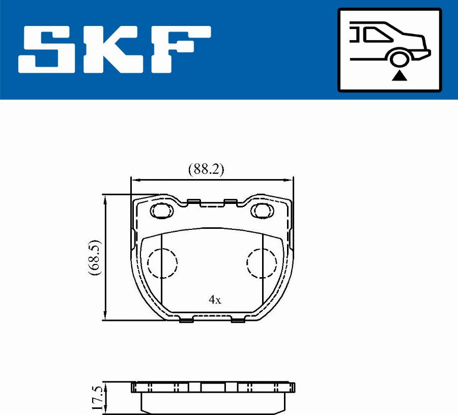 SKF VKBP 90514 - Kit de plaquettes de frein, frein à disque cwaw.fr