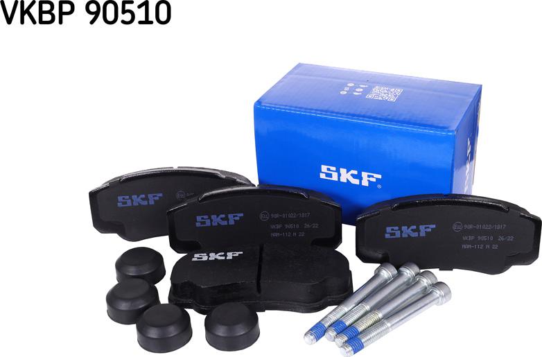 SKF VKBP 90510 - Kit de plaquettes de frein, frein à disque cwaw.fr