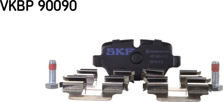 SKF VKBP 90090 - Kit de plaquettes de frein, frein à disque cwaw.fr