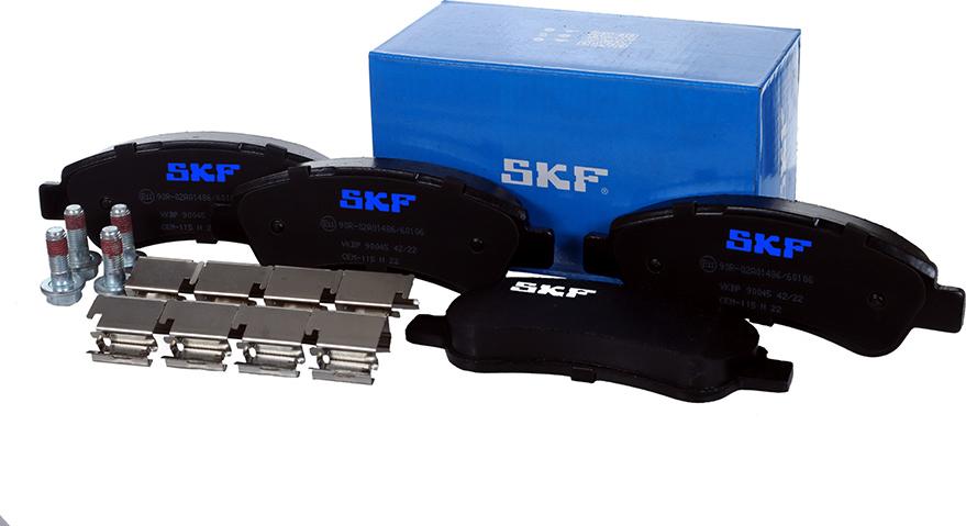 SKF VKBP 90045 - Kit de plaquettes de frein, frein à disque cwaw.fr