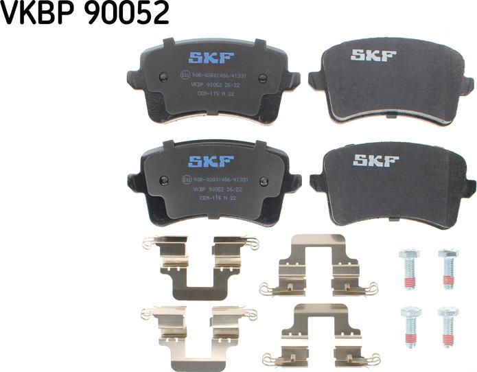 SKF VKBP 90052 - Kit de plaquettes de frein, frein à disque cwaw.fr