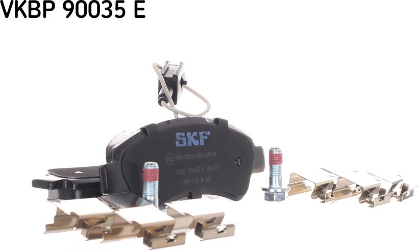 SKF VKBP 90035 E - Kit de plaquettes de frein, frein à disque cwaw.fr