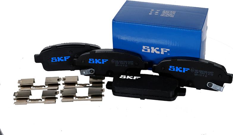 SKF VKBP 90033 A - Kit de plaquettes de frein, frein à disque cwaw.fr