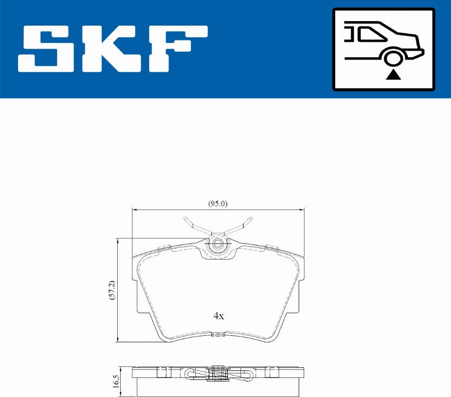 SKF VKBP 90021 - Kit de plaquettes de frein, frein à disque cwaw.fr