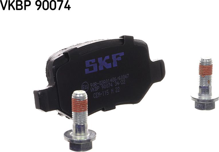 SKF VKBP 90074 - Kit de plaquettes de frein, frein à disque cwaw.fr