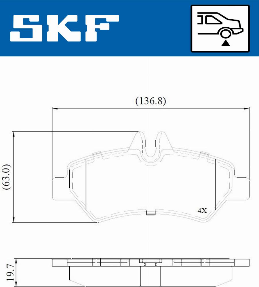 SKF VKBP 90071 E - Kit de plaquettes de frein, frein à disque cwaw.fr