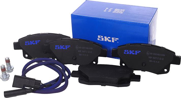 SKF VKBP 90077 E - Kit de plaquettes de frein, frein à disque cwaw.fr