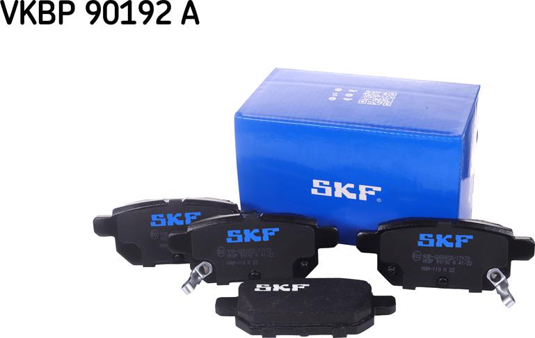 SKF VKBP 90192 A - Kit de plaquettes de frein, frein à disque cwaw.fr