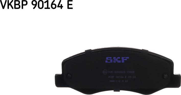 SKF VKBP 90164 E - Kit de plaquettes de frein, frein à disque cwaw.fr