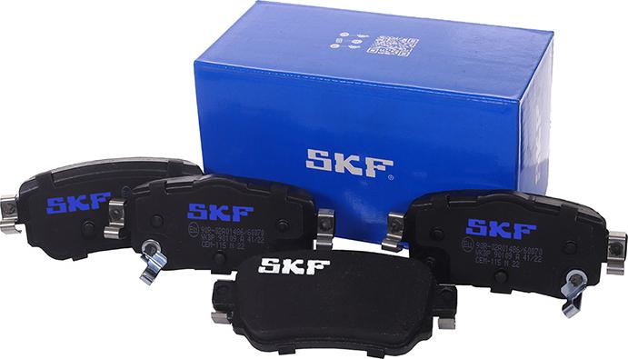 SKF VKBP 90109 A - Kit de plaquettes de frein, frein à disque cwaw.fr