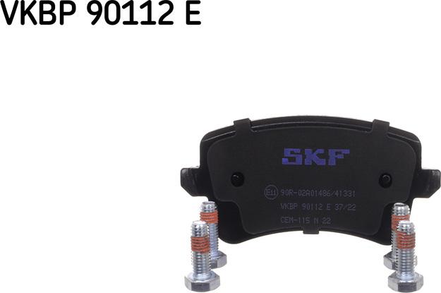 SKF VKBP 90112 E - Kit de plaquettes de frein, frein à disque cwaw.fr